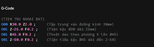 Lập trình tiện trụ ngoài